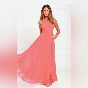 Coral Lulus Mythical Kind Of Love Dress
